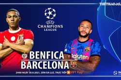 Soi kèo nhà cái Benfica vs Barcelona. Nhận định bóng đá, dự đoán Cúp C1 hôm nay (2h00, 30/9)