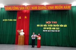 Kông Chro hội thi báo cáo viên, tuyên truyền viên giỏi