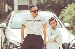 Vũ Khắc Tiệp khoe ảnh con nuôi với Ngọc Trinh, nhiều người dự đoán nhóc tỳ là 'soái ca' tương lai