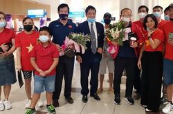 Đội tuyển Việt Nam được chào đón ở UAE
