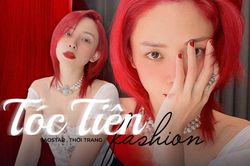Tóc Tiên chào tháng mới với bộ hình đẹp ngất cùng mái tóc đỏ rực