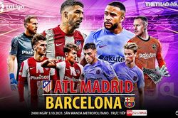 Soi kèo nhà cái Atletico Madrid vs Barcelona. Nhận định, dự đoán bóng đá La Liga (2h00, 3/10)