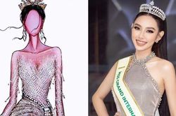 Váy dạ hội Bán kết Miss Grand International của Thùy Tiên được lấy cảm hứng từ dải ngân hà