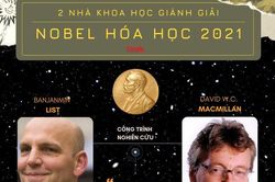 Infographic: Giải Nobel Hóa học năm 2021 vinh danh 2 nhà khoa học Đức, Anh