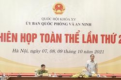 Phó Chủ tịch Quốc hội Trần Quang Phương chủ trì họp thẩm tra dự án Luật Cảnh sát cơ động