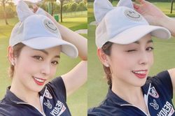 Hiếm hoi Hoa hậu Jennifer Phạm 'cưa sừng làm nghé' với trang phục golf