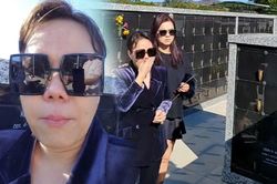 Việt Hương khóc nức nở đến thăm mộ cố NS Chí Tài ngay sau khi vừa đưa tro cố Phi Nhung về Mỹ