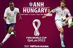 Soi kèo nhà cái Anh vs Hungary. Nhận định, dự đoán bóng đá World Cup 2022 (1h45, 13/10)