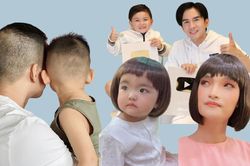Khoảnh khắc giống như đúc của bố con nhà sao Việt: Bật cười khi nhìn ảnh Mạc Văn Khoa