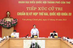 Thủ tướng Phạm Minh Chính tiếp xúc trực tuyến với cử tri thành phố Cần Thơ