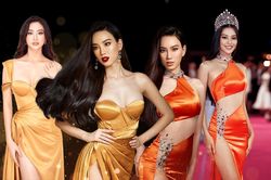 Ái Nhi đụng váy siêu phẩm với Tiểu Vy, Lương Thùy Linh: Ai xứng danh nữ thần?