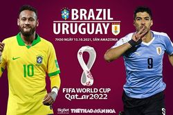 Soi kèo nhà cái Brazil vs Uruguay. Nhận định, dự đoán bóng đá World Cup 2022 (7h30, 15/10)