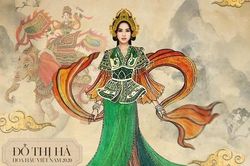 Đỗ Thị Hà mang hình ảnh nữ tướng Bà Triệu đến với Miss World 2021