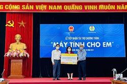 Chương trình 'Sóng và máy tính cho em' đã huy động được gần 109 tỷ đồng