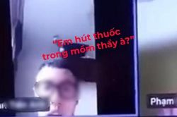 Bị thầy giáo nhắc nhở vì hút thuốc trong giờ học, nam sinh nói gì khiến ai cũng phẫn nộ?