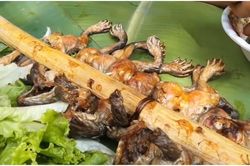 Ếch nướng nguyên con làm nhiều người khiếp vía - đặc sản khó quên của Ninh Thuận