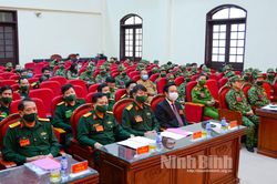 Thành phố Ninh Bình khai mạc diễn tập khu vực phòng thủ năm 2021