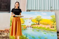 Cô gái bỏ phố về quê trong dịch, dạy vẽ miễn phí cho trẻ em