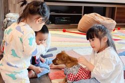 Cường Đô La bỗng trở thành 'chủ nhà trẻ' khi Diệp Lâm Anh dẫn con sang chơi