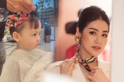 Á hậu Tú Anh làm đẹp cho con trai cưng ba tuổi, ai nhìn cũng yêu