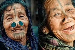 Bí ẩn về cách làm đẹp kỳ dị của bộ tộc 'mũi quỷ' ở Ấn Độ