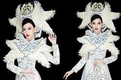 Trang phục dân tộc của Ái Nhi tại Miss Intercontinental: Nổi da gà vì ấn tượng!