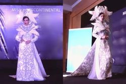 Sân khấu thi trang phục dân tộc của Ái Nhi tại Miss Intercontinental quá sơ sài, nhạt nhẽo