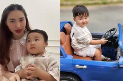 Con trai Hòa Minzy tuy chỉ mới 2 tuổi nhưng đã sở hữu 'siêu xe mui trần' được gắng tên riêng