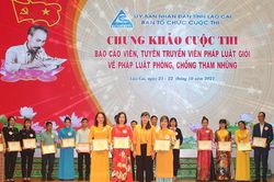 Tổng kết và trao giải Cuộc thi 'Báo cáo viên pháp luật, tuyên truyền viên pháp luật giỏi về pháp luật phòng, chống tham nhũng'
