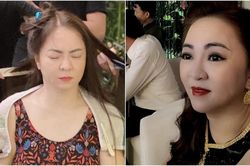 Đang livestream, bà Phương Hằng bất ngờ xin nghỉ 2 phút để đi... thay váy!