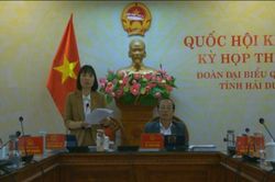 ĐBQH Nguyễn Thị Việt Nga (Hải Dương): Bổ sung thẩm quyền của công an xã là cần thiết
