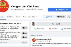 Xác định hacker tấn công Fanpage của Công an tỉnh Vĩnh Phúc