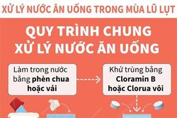 Quy trình chung xử lý nước ăn uống trong mùa lũ lụt