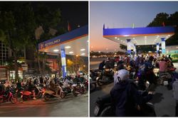 Hà Nội: Hàng loạt cây xăng 'thất thủ', người dân xếp hàng, mang can đi mua trước dự đoán giá xăng tăng
