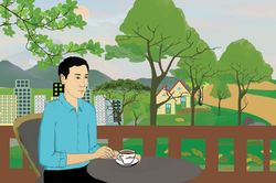 Tựa lưng vào phố