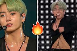 Jungkook BTS gợi cảm đỉnh cao khi mặc croptop, khoe cơ bụng