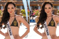 Lộ ảnh bikini chính thức của Ái Nhi ở Hoa hậu Liên lục địa, lỗi make-up làm fan 'kêu trời'