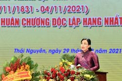 Kỷ niệm 190 năm thành lập, tỉnh Thái Nguyên nhận Huân chương Độc lập hạng Nhất