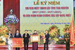 Tỉnh Thái Nguyên kỷ niệm 190 năm thành lập và đón nhận Huân chương Độc lập hạng Nhất
