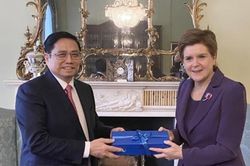 Thủ tướng Phạm Minh Chính gặp Thủ hiến Scotland Nicola Sturgeon