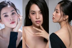 Trang điểm trong veo, Hoa hậu Tiểu Vy vẫn đẹp hút hồn với gương mặt đạt 'tỷ lệ vàng'
