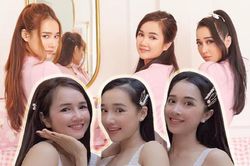 Đâu chỉ có gương mặt giống hệt, chị em Nhã Phương ra đường mặc đồ bộ cũng phải y chang