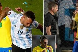 LĐBĐ Nam Mỹ trừng phạt trọng tài và VAR bao che hậu vệ Argentina đánh ngôi sao Brazil