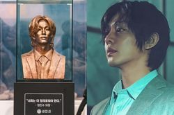 Chơi trội như Netflix: Trưng bày hẳn tượng Yoo Ah In để quảng bá cho 'Hellbound'