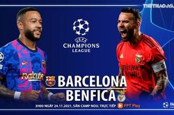 Soi kèo nhà cái Barcelona vs Benfica. Nhận định, dự đoán bóng đá Cúp C1 (3h00, 24/11)