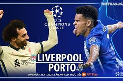 Soi kèo nhà cái Liverpool vs Porto. Nhận định, dự đoán bóng đá Cúp C1 (3h00, 25/11)