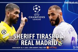 Soi kèo nhà cái Sheriff vs Real Madrid. Nhận định, dự đoán bóng đá Cúp C1 (3h00, 25/11)