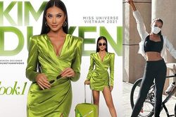 Kim Duyên mất ngủ trước thềm Miss Universe, đạp liền tù tì 43km đốt mỡ, ép dáng thon