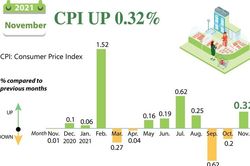 November CPI up 0.32 percent