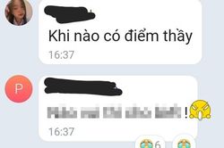 Nhắn tin hỏi thầy giáo bao giờ có điểm, nữ sinh nhận được câu trả lời mà tức anh ách